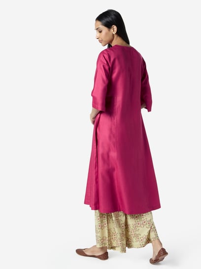 Zuba by shop westside pink kurta