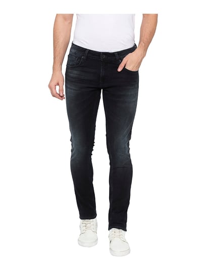 vier keer Tegenstander gids Buy Spykar Black Super Skinny Fit Low Rise Jeans for Men's Online @ Tata  CLiQ