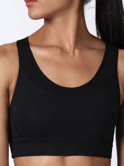 Buy 2GO Black Non Wired Non Padded Sports Bra from top Brands at Best  Prices Online in India