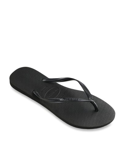 Buy Havaianas Slim Prep Black Flip Flops for Women at Best Price