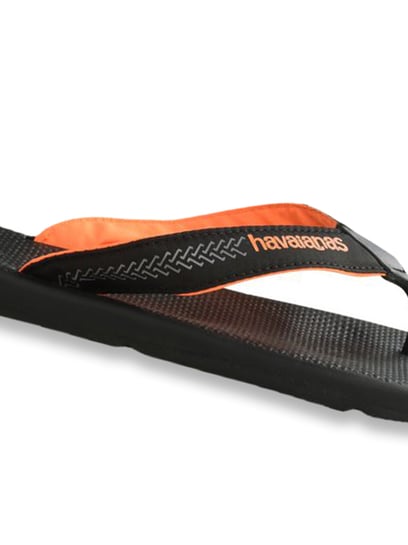 Buy Havaianas Surf Pro Black Orange Flip Flops for Men at Best