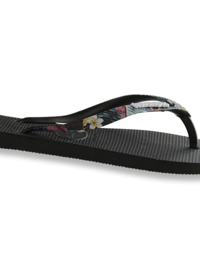 Black thin strap online havaianas