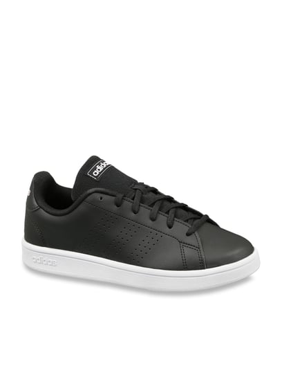 Adidas advantage hot sale black shoes