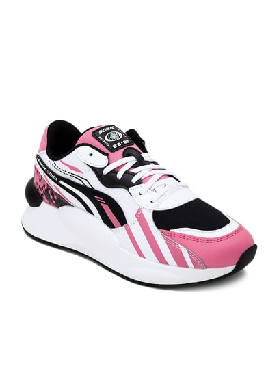 Buy Puma Kids Sega RS 9.8 Sonic Jr Pink White Sneakers for Girls