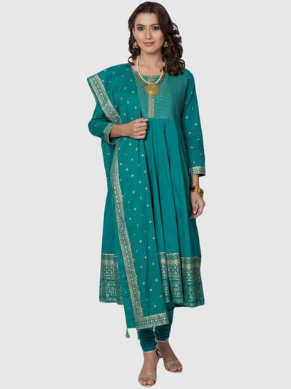 Biba on sale green anarkali