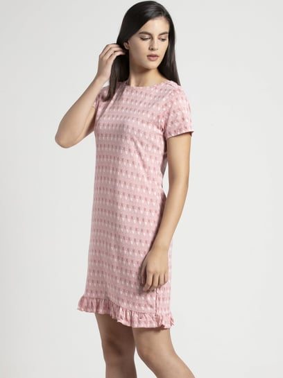 Half Sleeve Jockey Printed Sleep Dress, Casual Wear, Size: M at Rs  640/piece in Noida