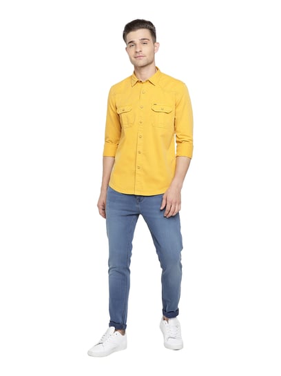Buy online Yellow Distress Summer Jacket from western wear for Women by  Showoff for ₹850 at 68% off | 2024 Limeroad.com