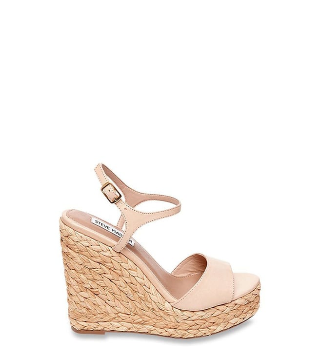 nude ankle strap wedges