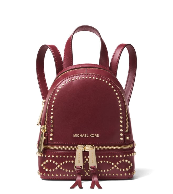 michael kors oxblood backpack