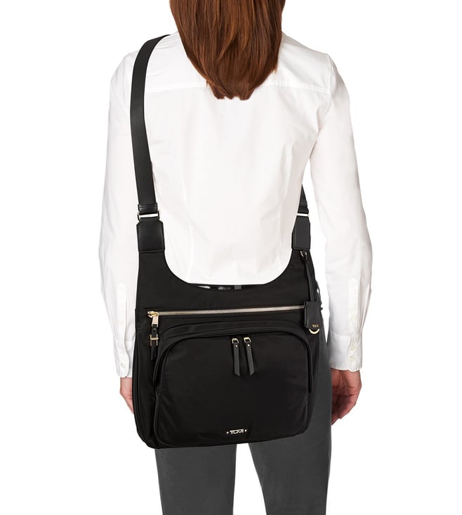 Tumi Voyageur Siam Crossbody Bag Black Nylon Travel IUCN Water