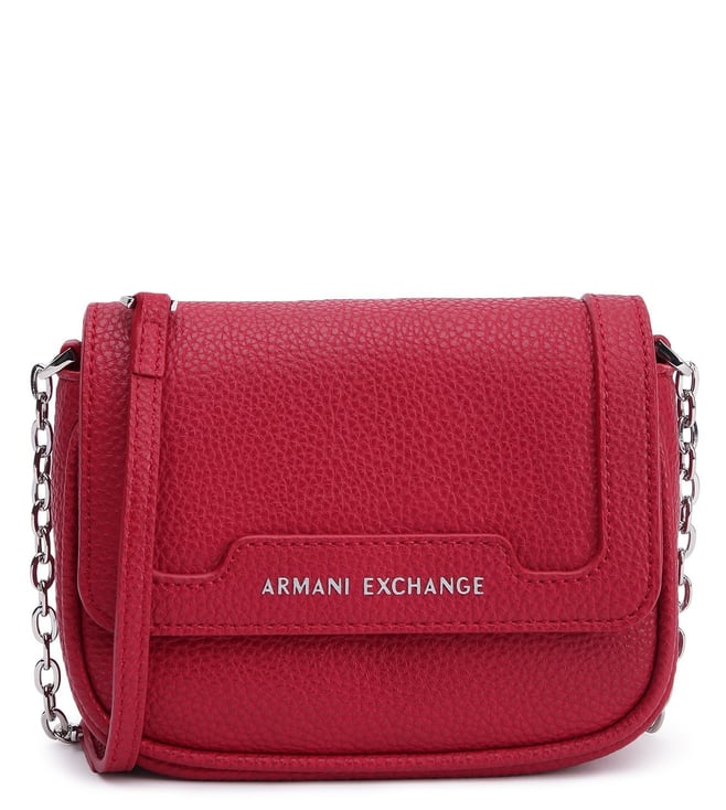 armani exchange red bag