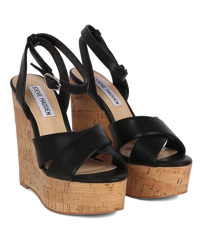 steve madden ankle strap wedge