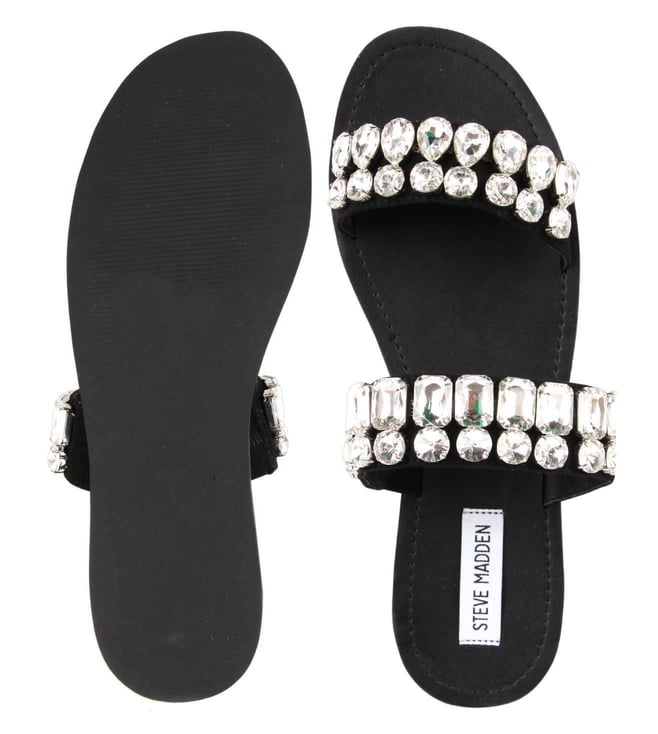 Buy Steve Madden Black Multi Reason Studded Slides only at Tata CLiQ Luxury
