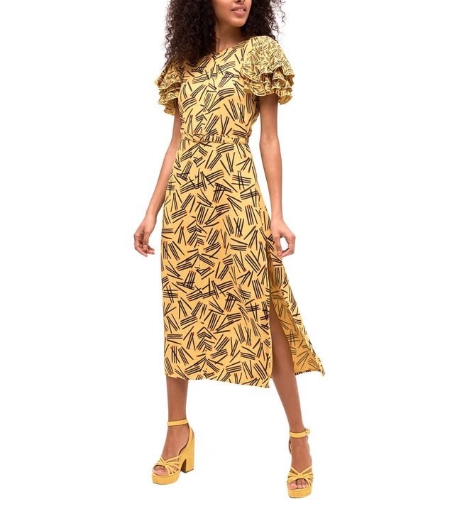 Buy Kate Spade Chartreuse Matches Crepe Sheath Midi Dress for Women Online  @ Tata CLiQ Luxury