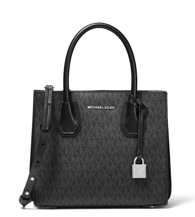 Buy MICHAEL Michael Kors Black Mercer Medium Logo Messenger Bag for Women Online Tata CLiQ Luxury