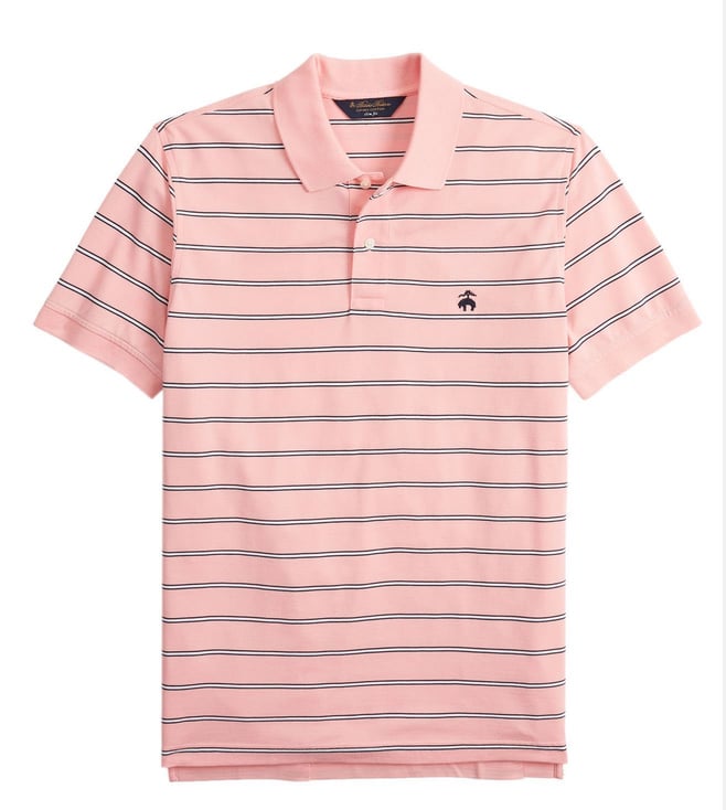 brooks brothers pink polo