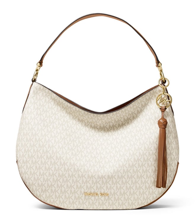 Buy MICHAEL Michael Kors Brooke Medium Logo Top Handle Hobo Bag for Women Online Tata CLiQ Luxury