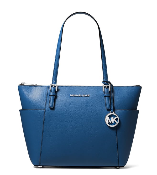 Buy MICHAEL Michael Kors Grecian Blue Jet Set Item Medium Tote for Women Online Tata CLiQ Luxury