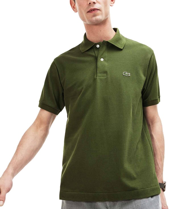 lacoste olive polo