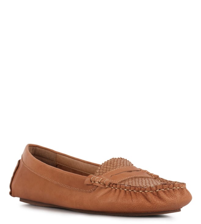 dune tan loafers womens