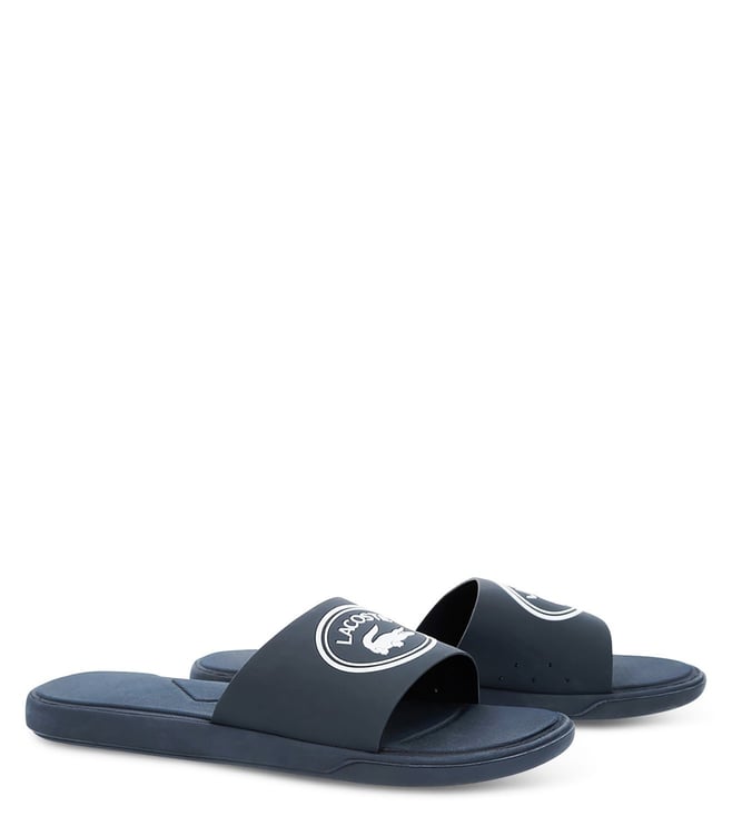 lacoste rubber slides