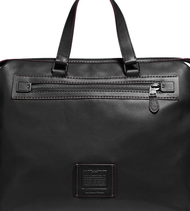 coach black briefcase