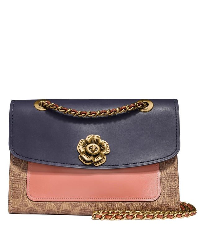 peach coach purse