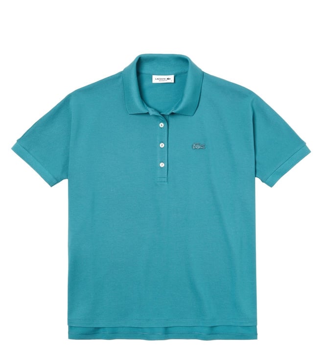 Buy Lacoste Flowing Stretch Cotton Pique Soft Polo TShirt for Women