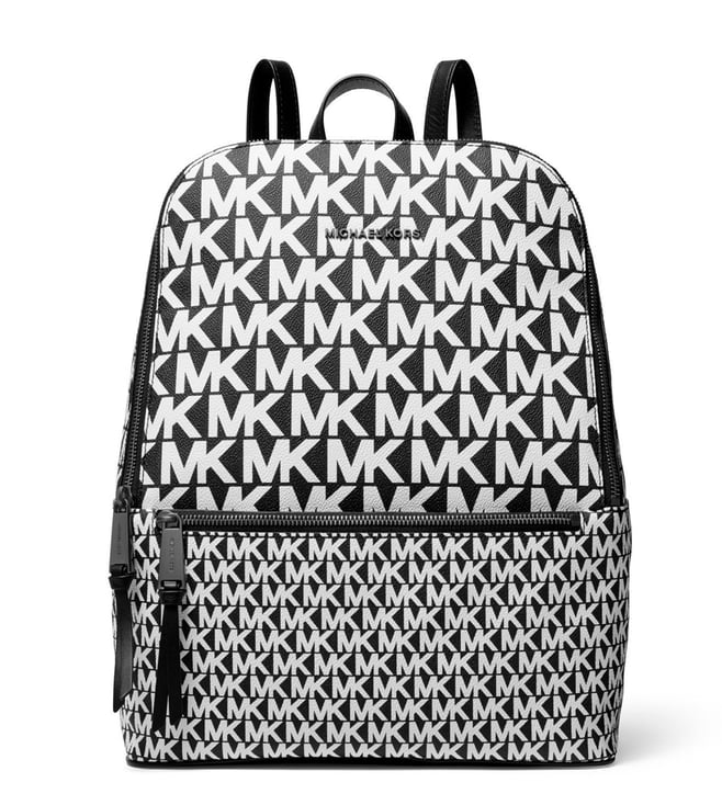 Buy Michael Kors Black & White Toby Medium Logo Backpack for Women Online @  Tata CLiQ Luxury