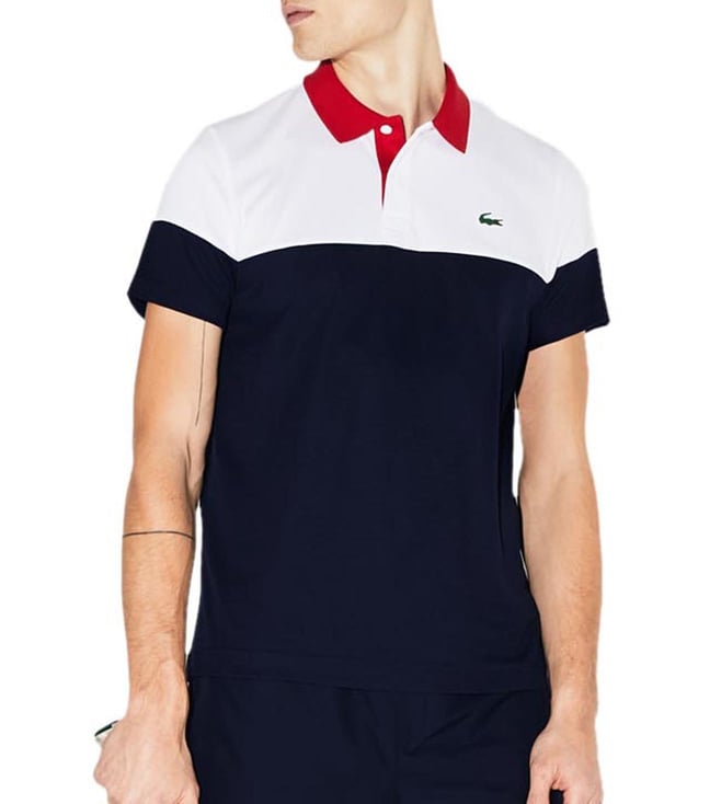 Buy Lacoste Sport Color Block Breathable Tech Pique Tennis T-Shirt