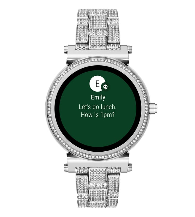 michael kors sofie silver smartwatch