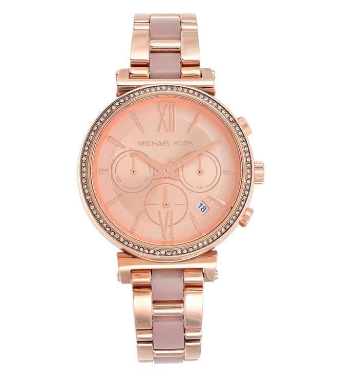 Michael kors rose gold best sale sofie smartwatch