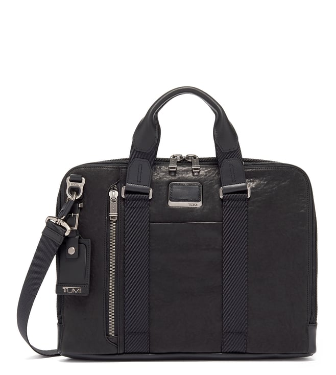 Buy Tumi Black Alpha Bravo Medium Aviano Slim Laptop Bag for Men Online Tata CLiQ Luxury