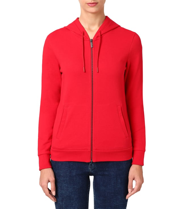 armani exchange red sweatshirt