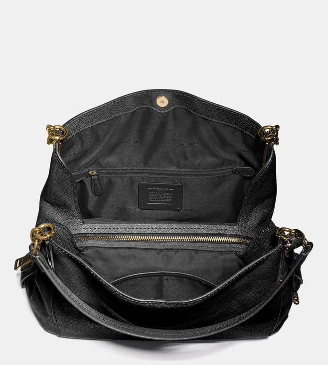 Buy Coach Gold & Black Dalton 31 Large Shoulder Bag for Women Online