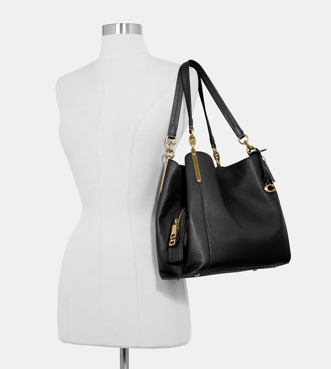 Buy Coach Gold & Black Dalton 31 Large Shoulder Bag for Women Online