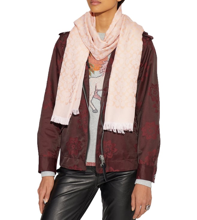 Buy Coach Champagne Signature Logo Stole for Women Online @ Tata CLiQ Luxury