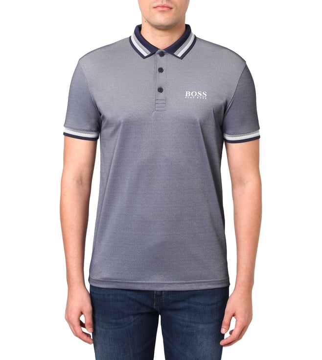 Buy Boss Navy Active Stretch Regular Fit Golf Polo Shirt for Men Online @  Tata CLiQ Luxury