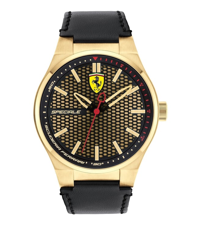 Buy Ferrari 0830415 Speciale Gold Dial Watch for Men Online Tata