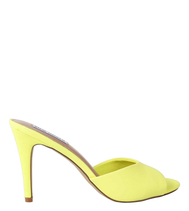 steve madden neon yellow heels