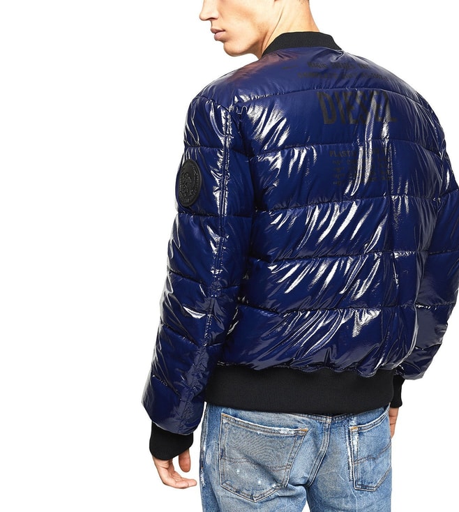 Buy Diesel Blue Regular Fit W-On Giacca Quilted Jacket for Men Online ...