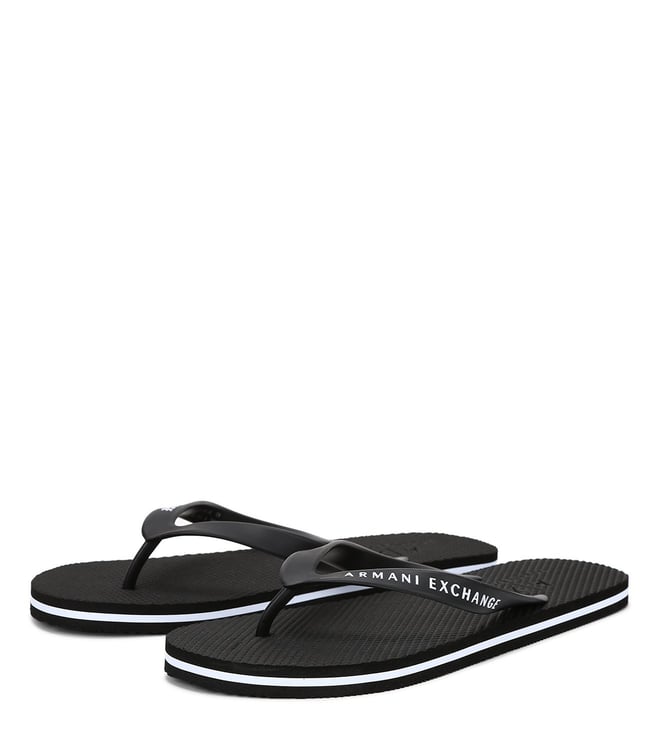 Buy Armani Exchange Black Thong Sandals for Men Online @ Tata CLiQ Luxury