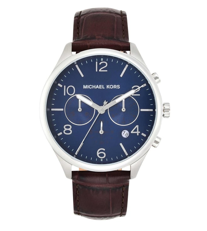 Buy Michael Kors MK8636 Merrick Blue Dial Watch for Men Online