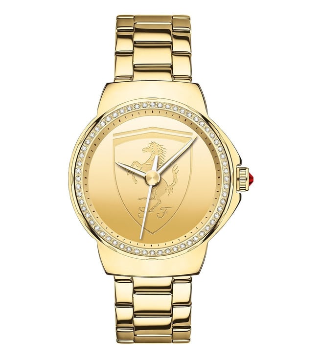 Ferrari discount gold watch