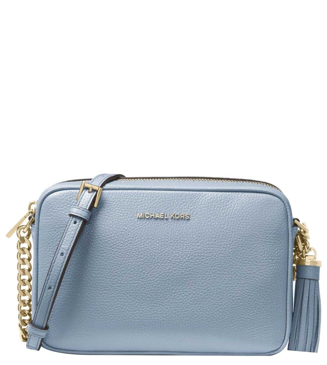 michael kors pale blue crossbody bag