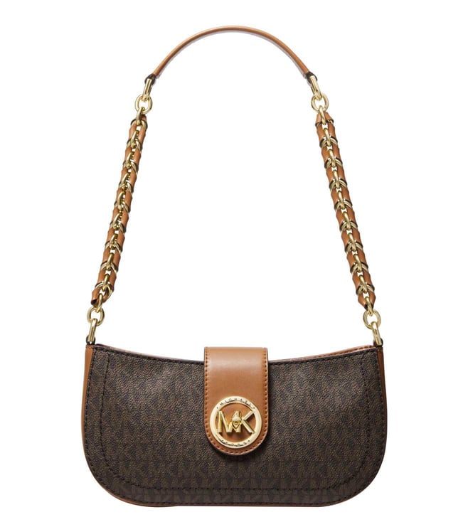 MICHAEL KORS PEYTON QUILTED VEGAN FAUX LEATHER SHOULDER FLAP BAG