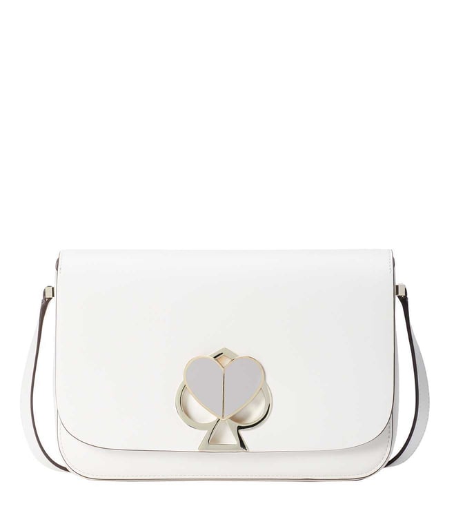 white kate spade crossbody purse