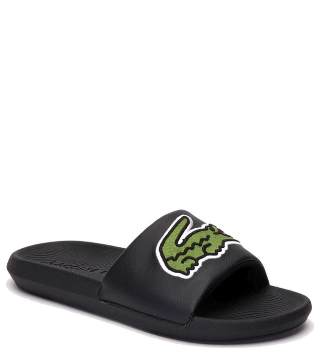 lacoste leather slides
