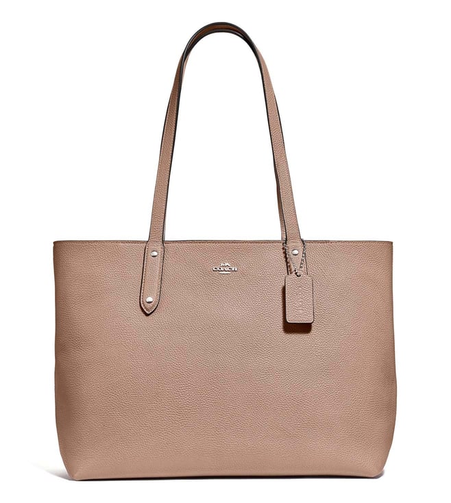 coach beige tote