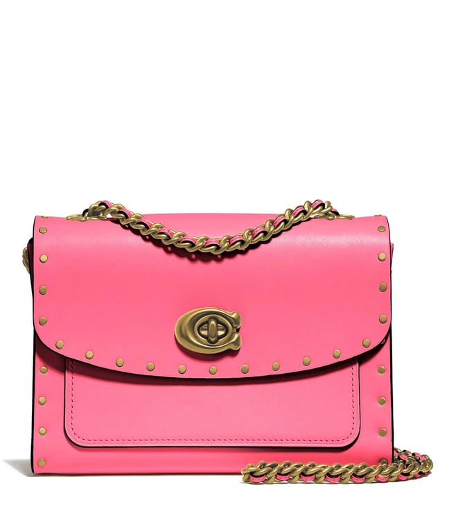 Coach cheap pink parker